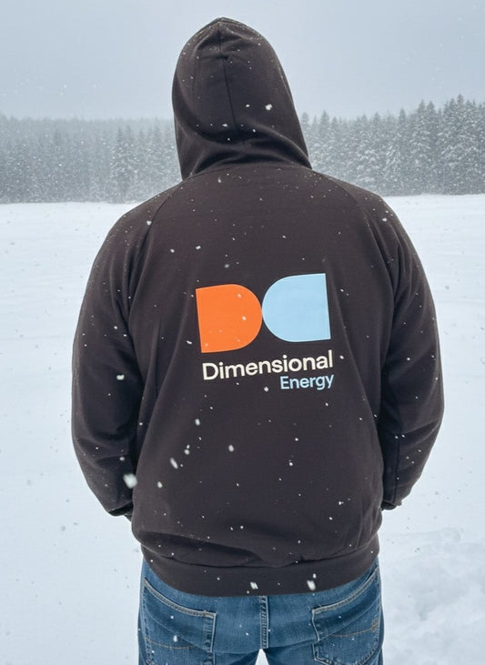 Hoodie - Zip Up with DE Butterfly Logo - Black
