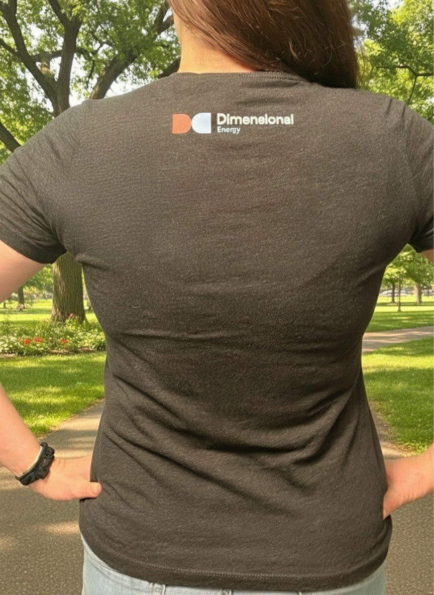 T Shirt - V Neck with DE Surf Logo - Black