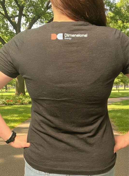 T Shirt - V Neck with DE Surf Logo - Black