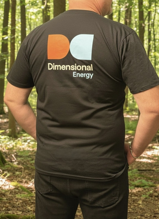 T Shirt - Crew Neck with DE Butterfly Logo - Black