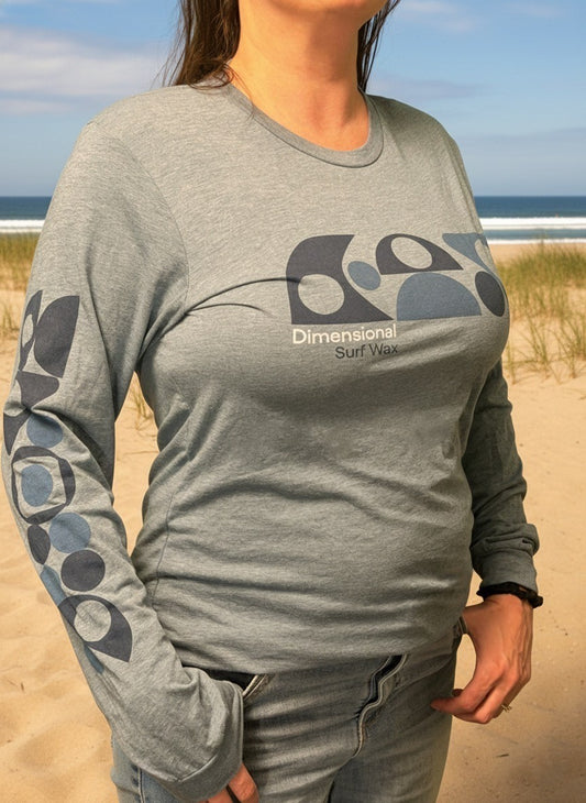 T Shirt - Long Sleeved with DE Surf Logo - Blue