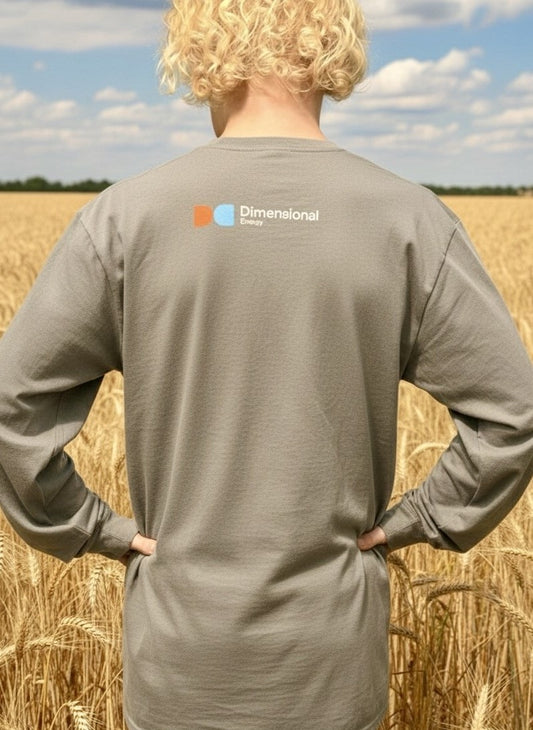 T Shirt - Long Sleeved with DE Canada Logo - Grey